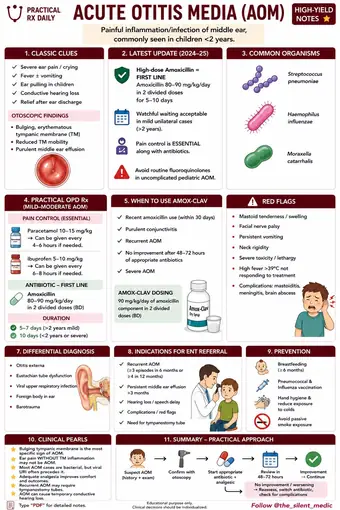 One-pager preview: Acute Otitis Media