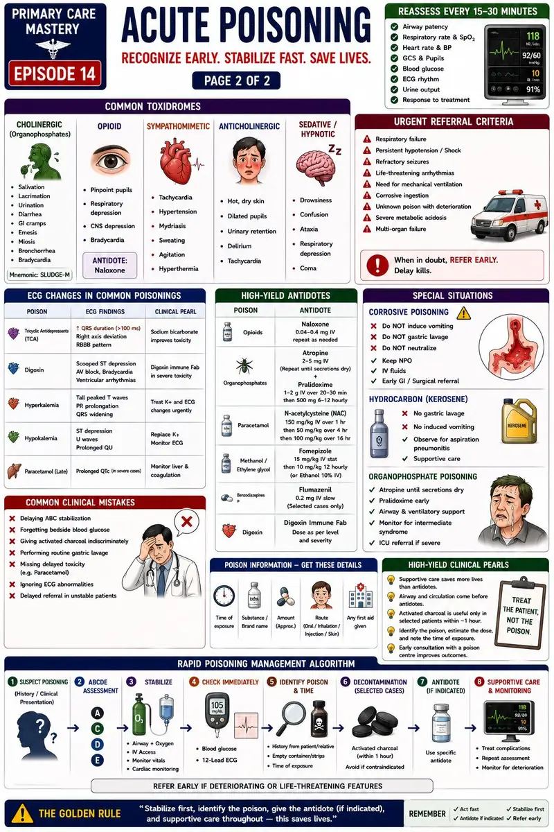 One-pager: Acute Poisoning in the PHC (page 2 of 2)