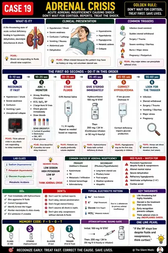 One-pager preview: Adrenal Crisis