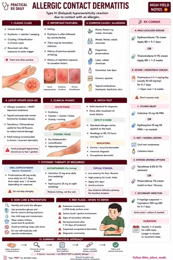 One-pager preview: Allergic Contact Dermatitis