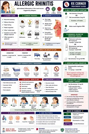 One-pager preview: Allergic Rhinitis: Rx