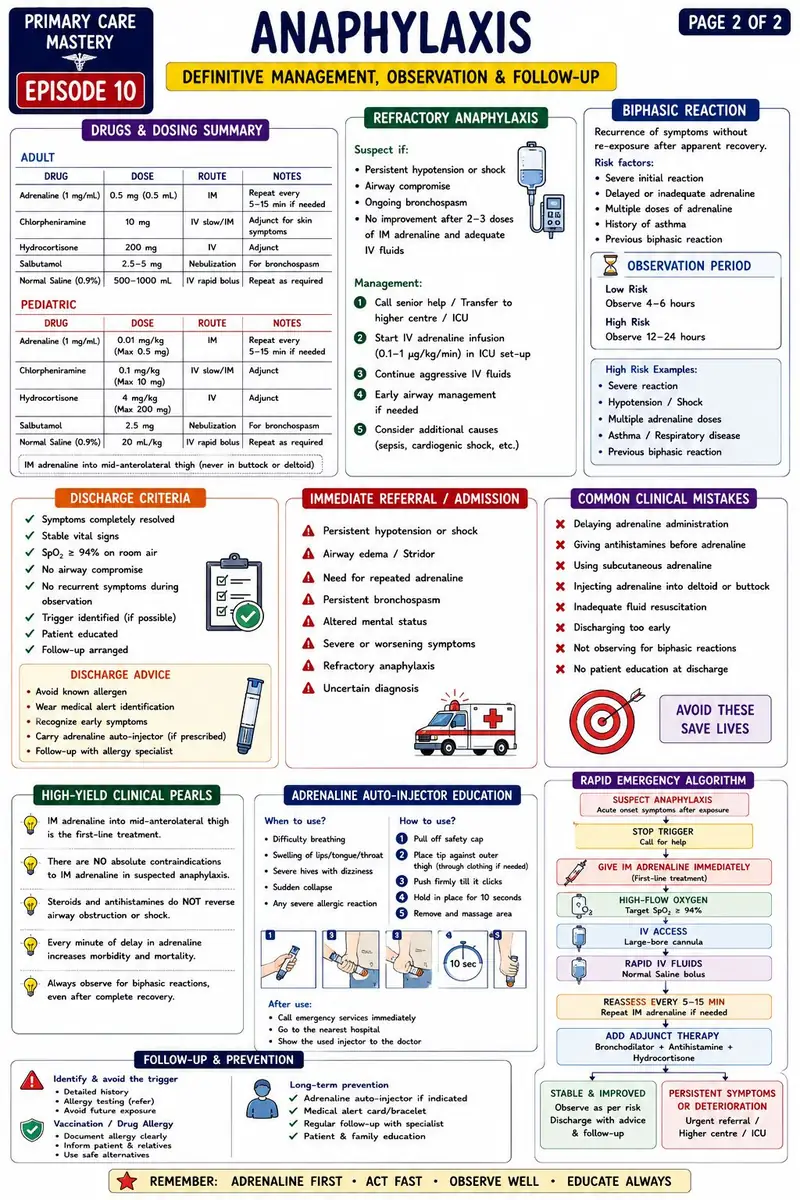 One-pager: Anaphylaxis in the PHC (page 2 of 2)