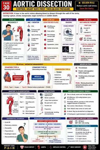 One-pager preview: Aortic Dissection: Approach
