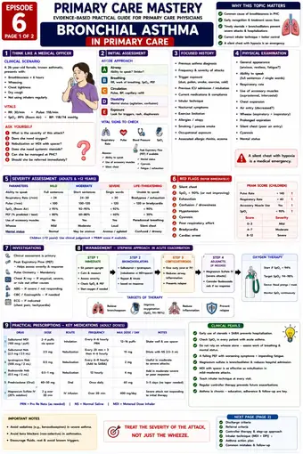 One-pager preview: Bronchial Asthma in the PHC
