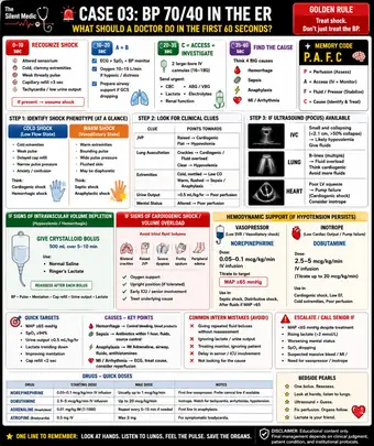 One-pager preview: Case: BP 70/40 in the ER