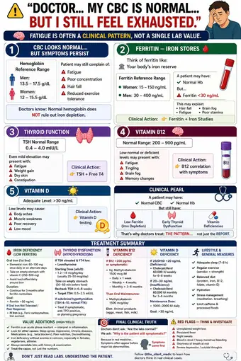 One-pager preview: Fatigue with a Normal CBC