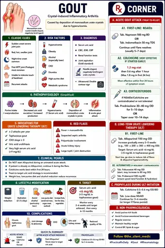 One-pager preview: Gout: Rx