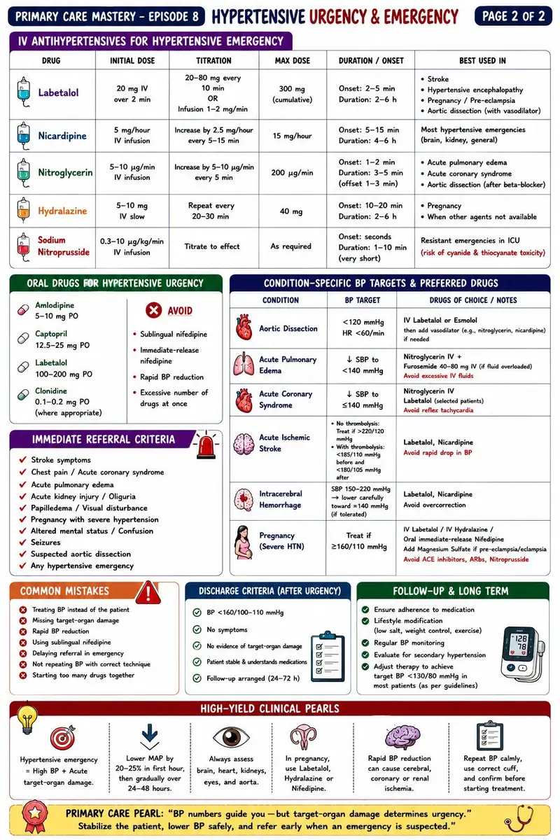 One-pager: HTN Urgency vs Emergency in the PHC (page 2 of 2)