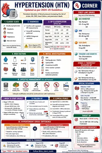 One-pager preview: Hypertension: Rx