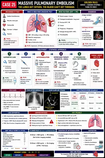 One-pager preview: Massive Pulmonary Embolism